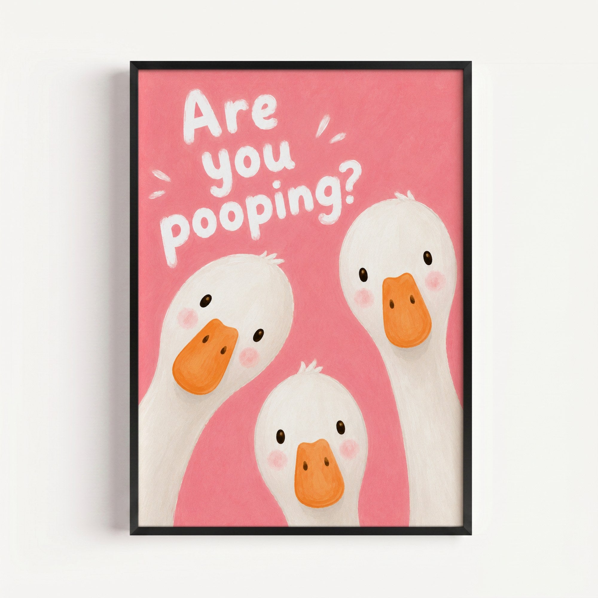 Are You Pooping? – Pink Poster