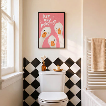 Are You Pooping? – Pink Poster